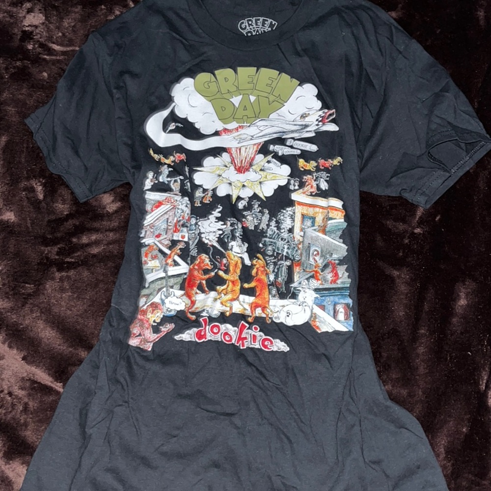 rare Y2K green day band album shirt